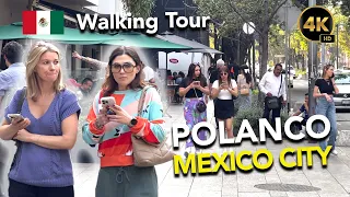 Walking Tour POLANCO 🇲🇽 4K | Mexico LUXURY Neighbourhood 💎