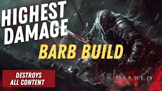 HIGHEST DAMAGE Barb Build Found! PERFECTED For All Content!