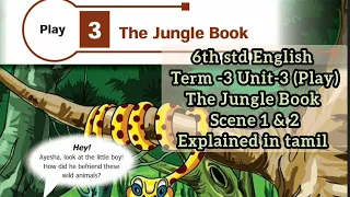 6th Std English Term -3 Play -3 The Jungle Book Scene -1 & 2 Explained in tamil TN Samacheer Kalvi