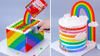 🌈How to Make Stunning Rainbow Cake Decoration | Amazing Rainbow Cake Ideas to Impress Your Guests