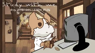 2-hour study with me 📚 | chill lofi beats 🎧 ~ shiro the corgi