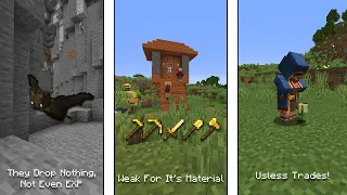 The Most Useless Features In Minecraft