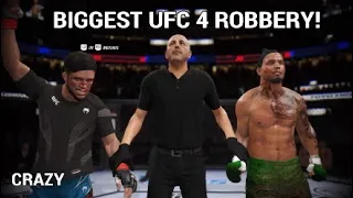 BIGGEST UFC 4 ROBBERY EVER! (full fight)
