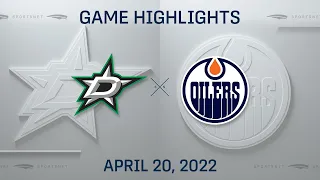 NHL Highlights | Stars vs. Oilers - Apr 20, 2022