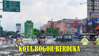Detik-detik Banjir besar dan tanah longsor melahap separuh Kota Bogor hari ini 25-03-2024