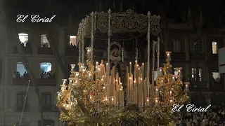 CRISTO DE LA BUENA MUERTE Y VIRGEN DE LA SOLEDAD MALAGA 2024 CURVA TRIBUNA OFICIAL Y CALLE LARIOS 4K