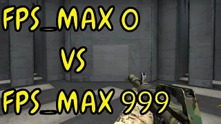 CSGO | FPS_MAX 0 vs FPS_MAX 9999