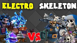 Skeleton Vs Electro |6vs6|Clash Royale Olympics |Who will win?