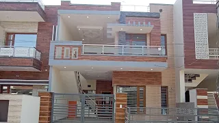 140 gaj 4bhk double storey 25*50 house for sale with house design in Mohali Sunny enclave sector 125