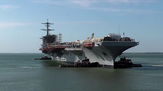 USS George Washington (CVN 73) Leaves Dry Dock