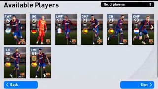 FC BARCELONA FEATURED PLAYERS PACK OPENING || PES 2021 MOBILE