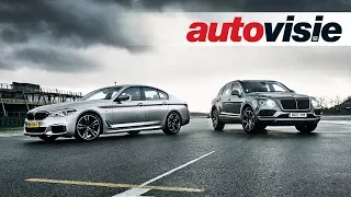 BMW M550d versus Bentley Bentayga Diesel - Reportage - Autovisie TV