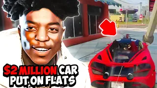 Yungeen Ace $2 Million Car Got Put On Flats By The OPPS😈*HE HOPPED OUT*| GTA RP | Last Story RP |