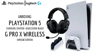 PlayStation 5 + Headset Logitech G Pro X Wireless Shroud Edition (UNBOXING).