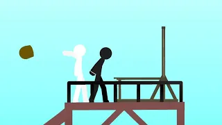 Guillotine test animation (stick nodes)