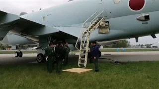 Kawasaki P1, Japan, stairway extend at ILA 2018