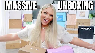 MASSIVE PR UNBOXING HAUL 2022 *new free makeup & skincare* 🤩 | KELLY STRACK