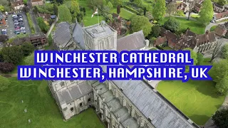 Winchester Cathedral, Hampshire, UK, Drone Footage (4K)