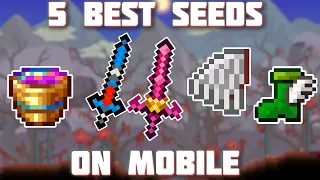 Terraria Mobile 1.4.4.9 - 5 Seeds to Best Start | How to get hermes boots | enchanted sword | Etc.