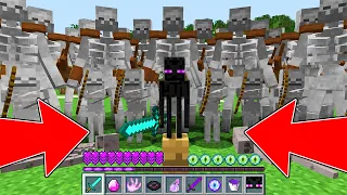 HOW to PLAY TINY ENDERMAN VS 1000000 SKELETONS! ENDERMAN LIFE 1 MINECRAFT BATTLE MOVIE ANIMATION!