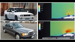 AERODYNAMIC BATTLE : BMW E30 M3 vs. MERCEDES-BENZ 190E (2.3)