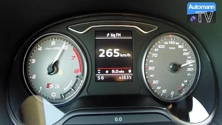 2015 Audi S3 Sedan (300hp) - Launch Control 0-266 km/h (1080p)