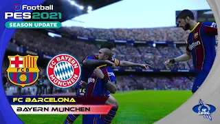 PES 2021 Gameplay | FC Barcelona vs. Bayern München