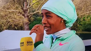 Sifan Hassan in the London Marathon 2023