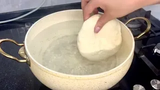 I DO NOT BUY BREAD! Put the dough into the BOILING water! The result surprised everyone!