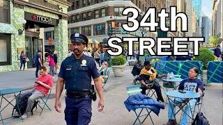 NEW YORK CITY Walking Tour [4K] - 34th STREET