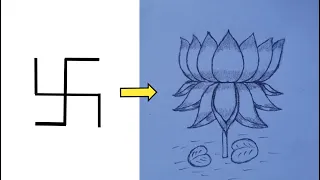 How to Draw Lotus drawing easy for beginner  Lotus drawing