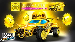 The first ever POCKET LEAGUE MASTER in Rocket League Sideswipe (All Gold Collections Rewards!)