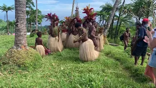 Dancers at the Nagol (Land Diving) - Pentecost May 2021