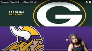 Packers vs. Vikings Week 11 Highlights | NFL 2021! Reaction