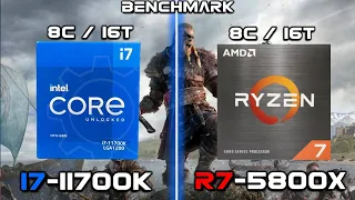 Intel i7-11700K vs Ryzen 5800X // Test in 6 Games