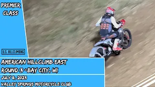 Premier Class 2023 American Hillclimb East Series Round #3 Bay City, WI 7/8/2023 Valley Springs M/C