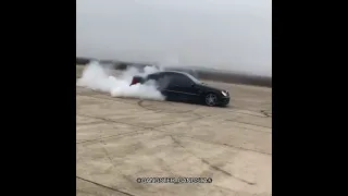 Mercedes benz burnouts and donuts