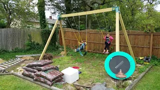 Backyard DIY - Swing Set Upgrade - How To Build Your Own