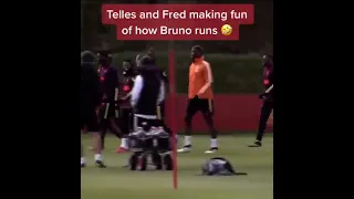 Fred And Telles Making Fun Of How Bruno Fernandes Runs