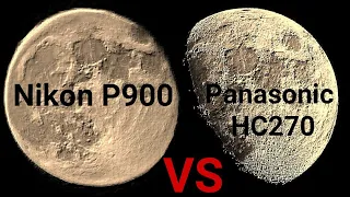 Nikon Coolpix P900 VS Panasonic HC270 Super Moon Zoom Test | 4K | 125X VS 100X