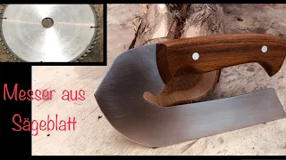 Eine Art Ulu Messer aus Sägeblatt bauen