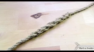 Short splice- joining 2 pieces of rope