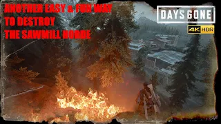 Days Gone PS5 - THE SAWMILL HORDE, Another fun & Very Easy Way To Defeat The Sawmill Horde.