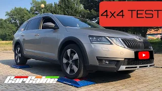 Skoda Octavia Scout 4x4 test on rollers- CarCaine