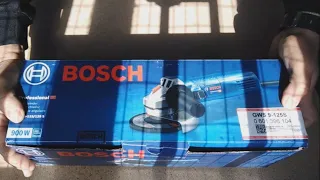 mastorakos: Angle Grinder BOSCH GWS 9 125S  Unboxing and Test