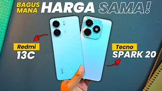 Redmi 13C vs Tecno Spark 20 - COMPARE LENGKAP SIAPA JUARANYA..??