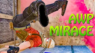 AWPING ON MIRAGE IS FUN - CSGO FACEIT