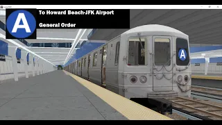 OpenBVE: R46 (A) from Far Rockaway to Howard Beach-JFK Airport (General Order)