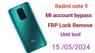 How To Redmi Note 9 Frp Bypass #Unlock Tool #Mi Account Bypass #Frpbypass #Umt Tool)