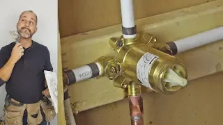 DIY How To Install Copper To Pex Shower and Bath Plumbing